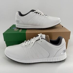 Skechers GO GOLF Max Sport Mens White Water Repellent Golf Shoes 214028 WHT 11.5